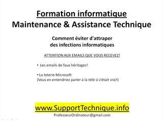Maintenance #5 Pour éviter les infections - Maintenance informatique, soutien et support technique