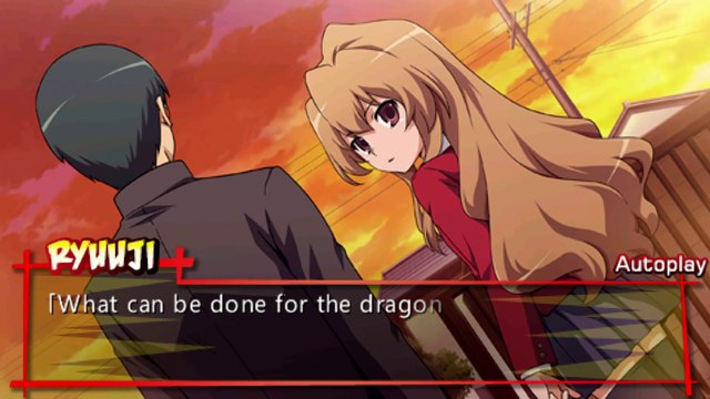 Toradora Portable Walkthrough part 05 Taiga Bad End [HD 1080p] (PSP)