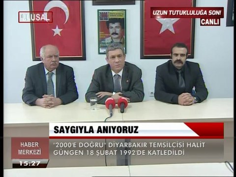 HALİT GÜNGEN'İ SAYGIYLA ANIYORUZ.