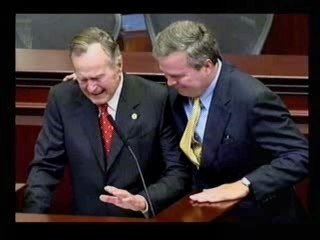 George H. W. Bush cries for Jeb