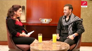لقاء القيصر كاظم الساهر مع قناة الفلسطينية 2014