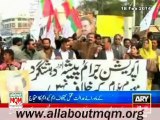 MQM Central Punjab protest against extra judicial killings of MQM workers