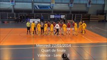 Valence - Lens (1/4 finale France futsal UNSS Sections Lycée à Nantes)