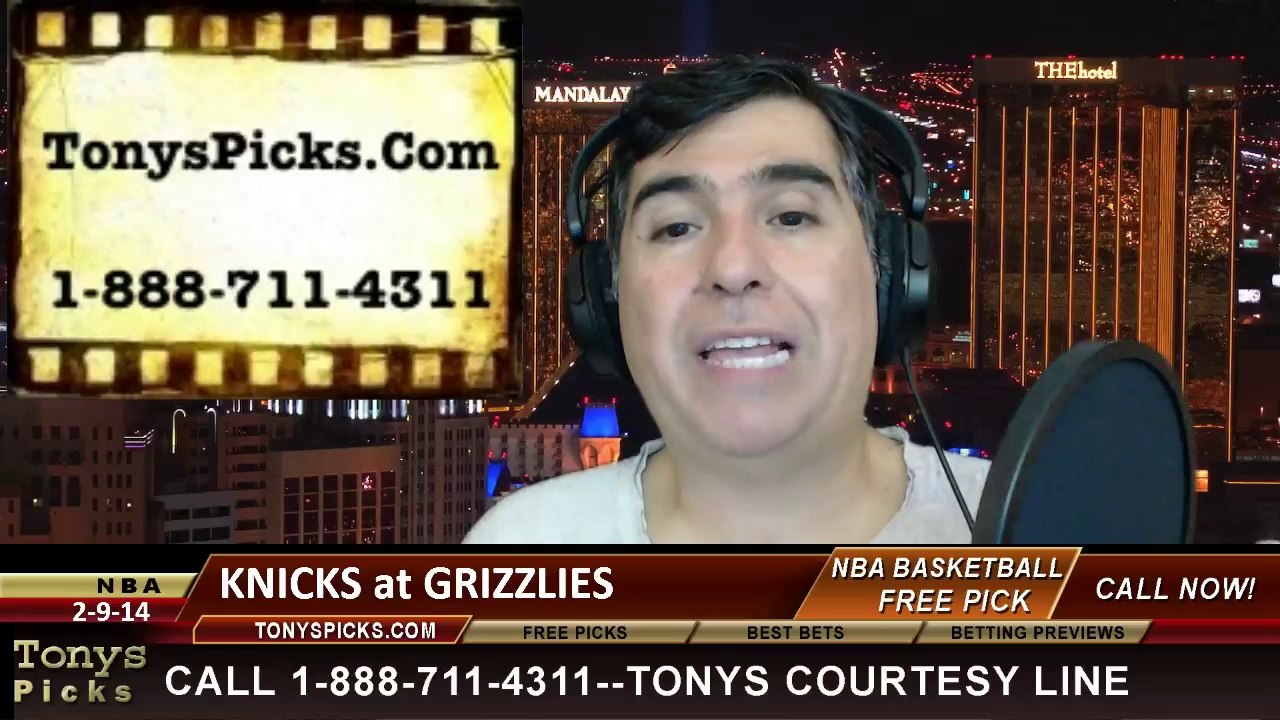 Memphis Grizzlies vs. New York Knicks Pick Prediction NBA Pro Basketball Odds Preview 2-18-2014