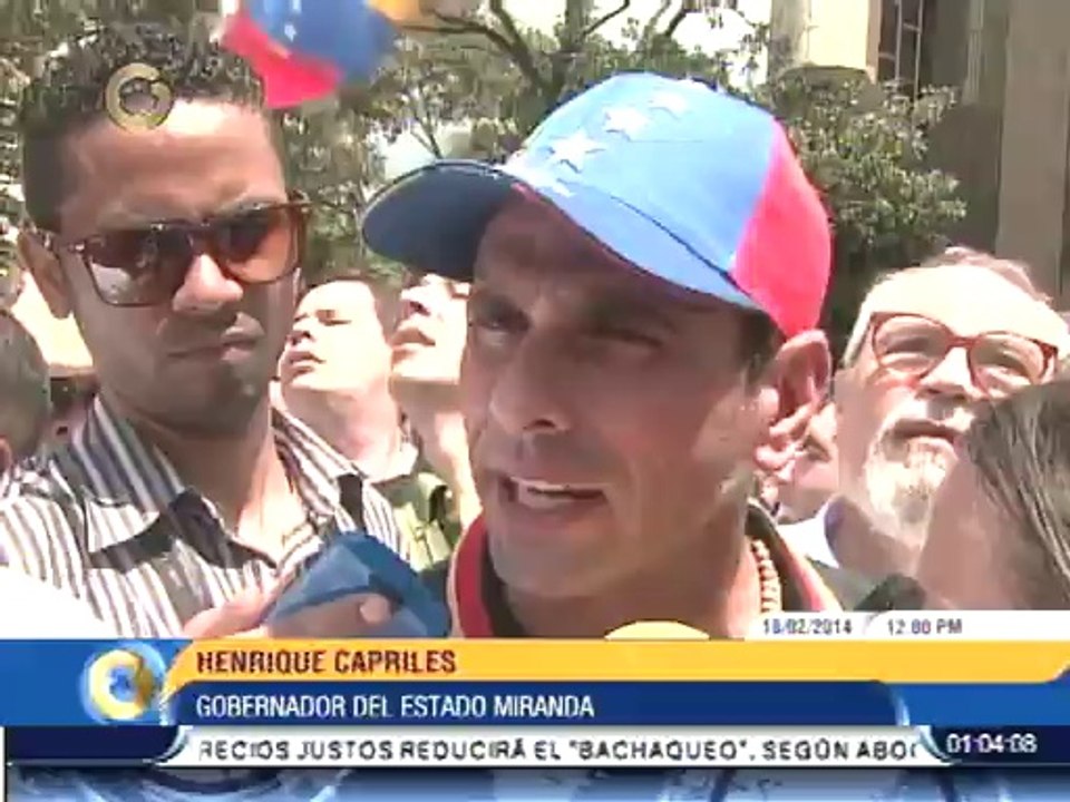 Capriles: Protestas deben ser pacíficas, que nadie nos desvíe de eso