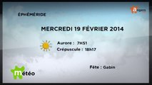 METEO FEVRIER [S.2] [E.19] - Météo locale - Prévisions du mercredi 19 février