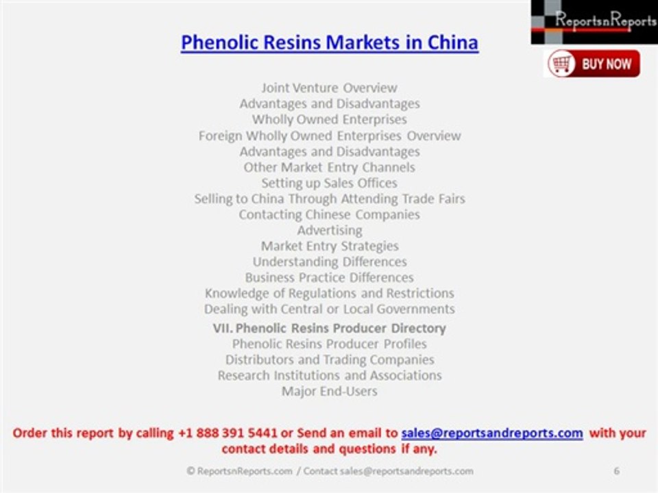 Phenolic Resins Markets in China
