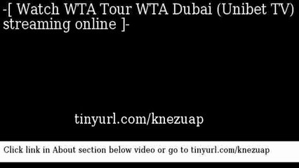 watch WTA Tour WTA Dubai (Unibet TV) online