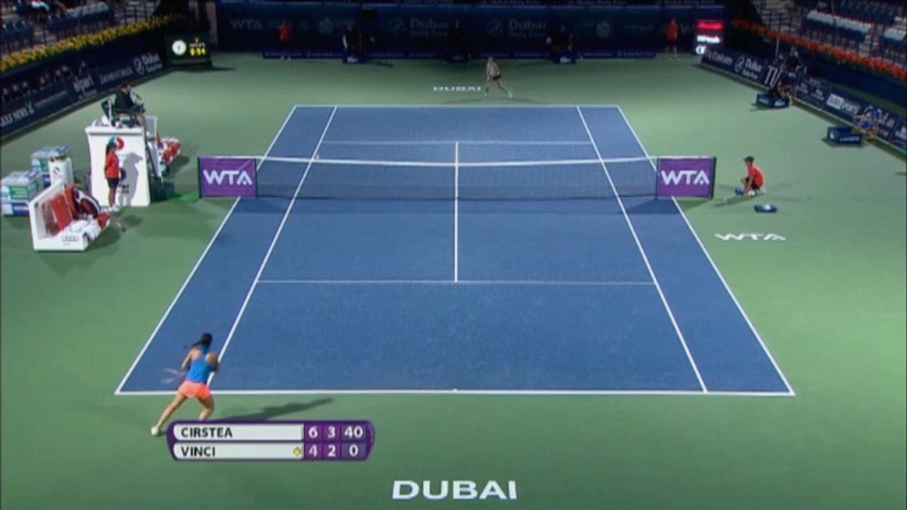 Dubai: Cirstea schlägt Vinci glatt