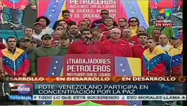 Pdte. Maduro reitera llamado al diálogo nacional por la paz