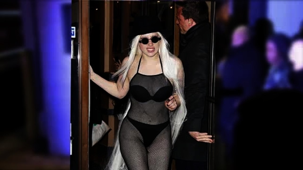 Lady Gaga Wears Mesh Dress In Freezing Temps