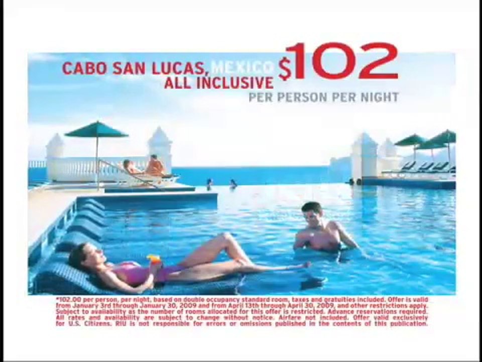 Riu Hotels Cabo San Lucas Riu Palace RIU Clubhotels Mexico