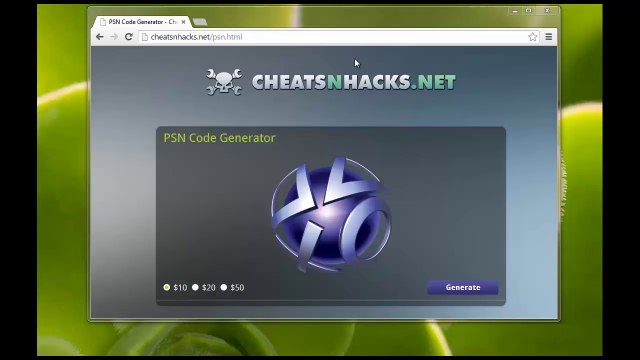 HACK PSN Générateur de Code Gratuit - Free PSN Code Generator - Gift Card - Cartes-cadeaux 2014