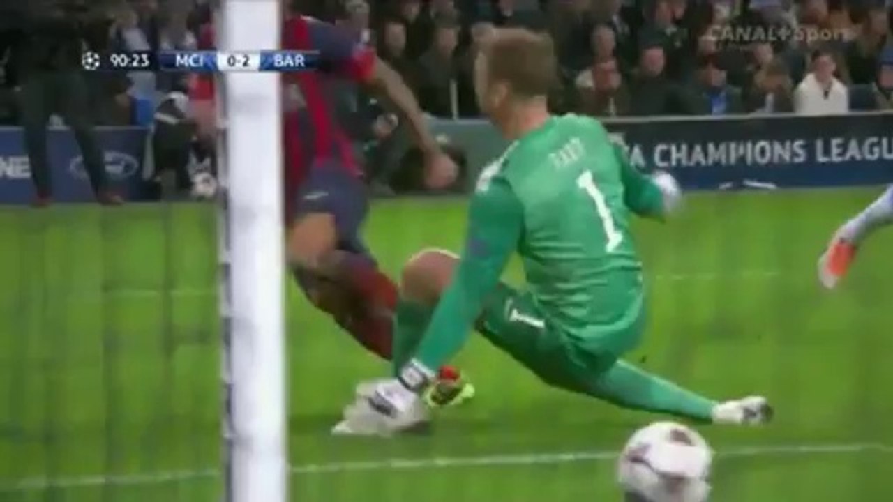 Manchester City - FC Barcelona 0:2 All Goals & Highlights (18.02.2014)
