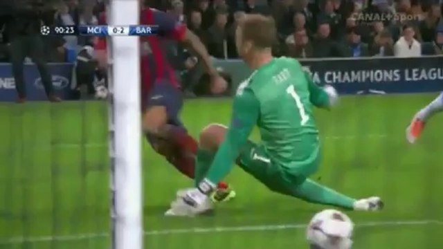 Manchester City - FC Barcelona 0:2 All Goals & Highlights (18.02.2014)