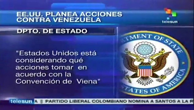 EE.UU. planea acciones contra Venezuela por expulsión de diplomáticos