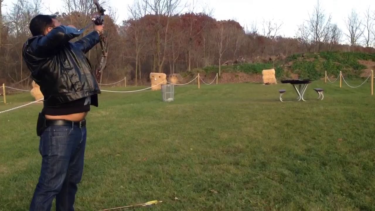 Gulbaz Gill practicing Archery