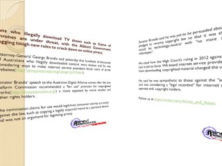 Abney Technology News: Warning to public over web piracy