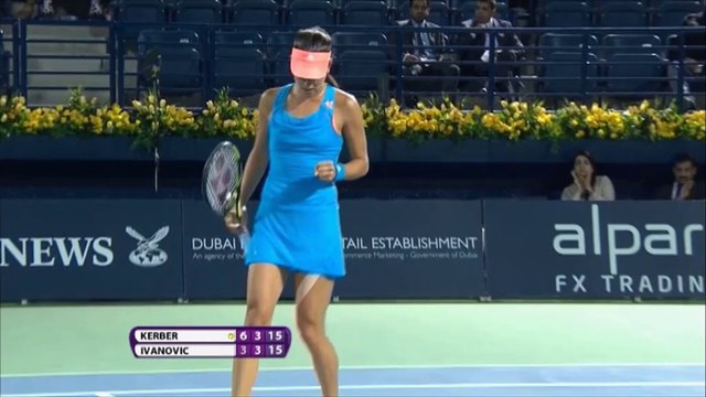 WTA Dubai: Ivanovic bt Kerber (3-6 6-3 7-6)