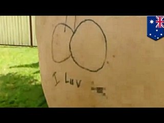 WORST TATTOO FAIL: Man bullied into phallic art