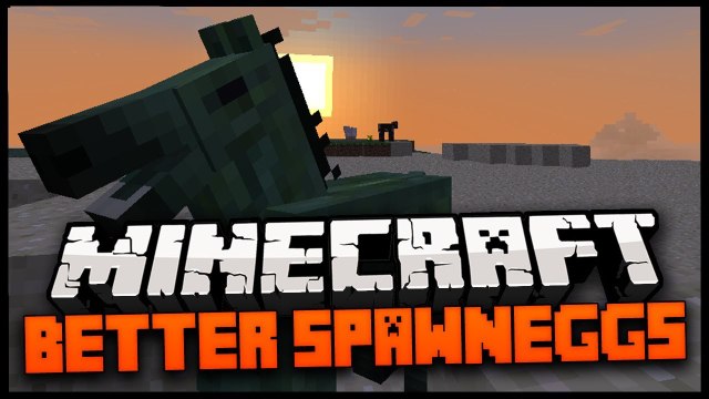 Minecraft Mod Spotlight: BETTER SPAWN EGGS MOD 1.7.4 - ENDER DRAGONS IN THE OVERWORLD !