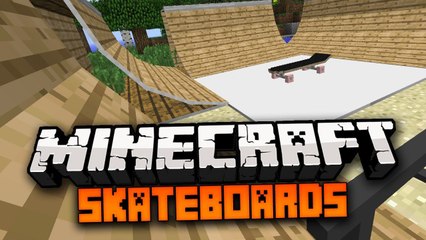 Minecraft Mod: SKATEBOARD MOD - ADD 4 SKATEBOARDS TO MINECRAFT! 1.7.4