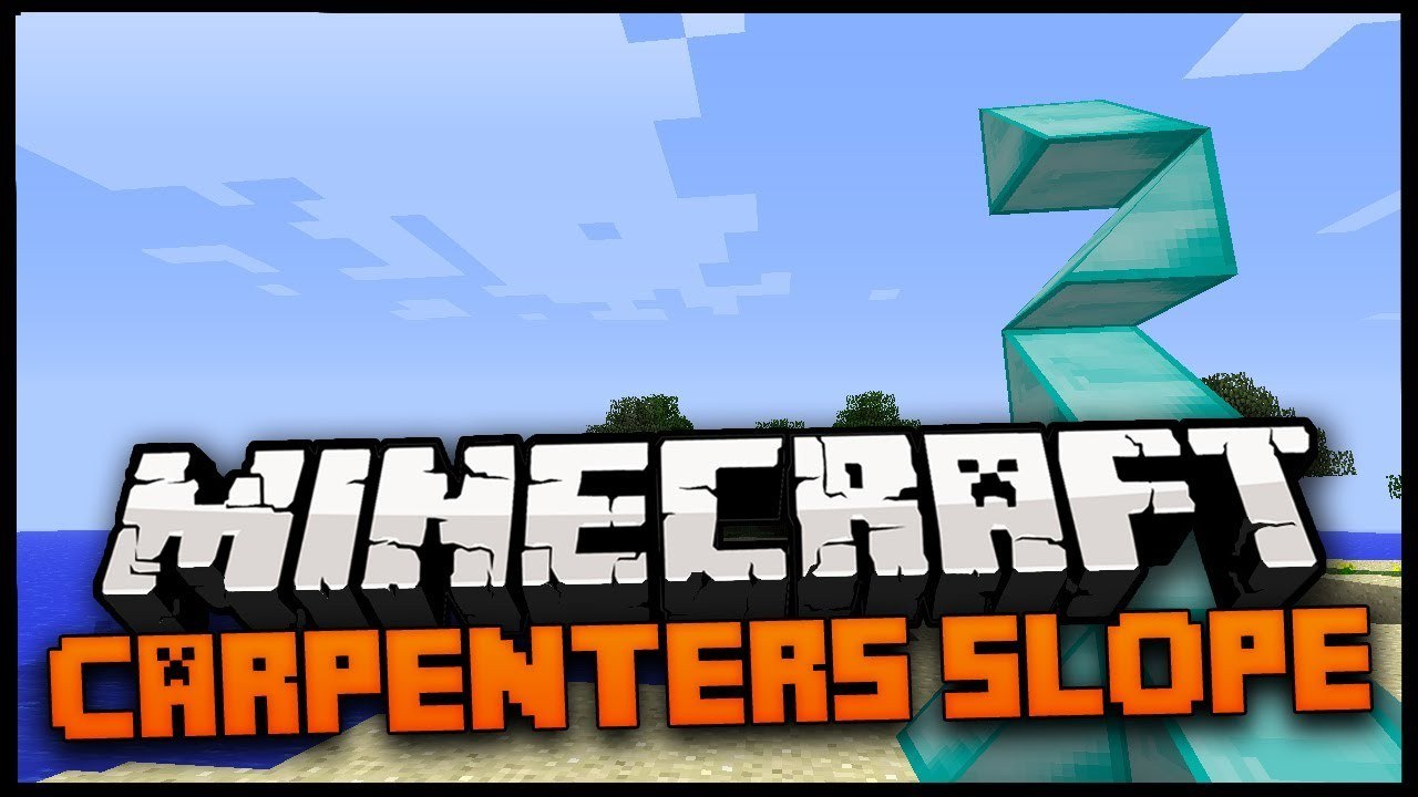 Minecraft Mod Spotlight: CARPENTERS SLOPE MOD 1.6.2 - CREATE TRIANGLES IN MINECRAFT !!