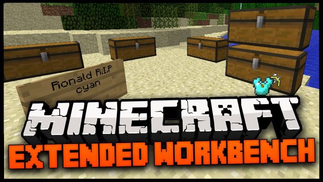 Minecraft Mod Spotlight: EXTENDED WORKBENCH MOD 1.7.2 - AMAZING NEW MINECRAFT WEAPONS !