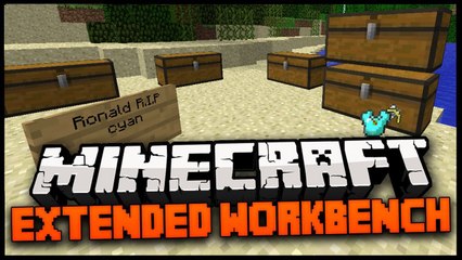 Minecraft Mod Spotlight: EXTENDED WORKBENCH MOD 1.7.2 - AMAZING NEW MINECRAFT  WEAPONS !