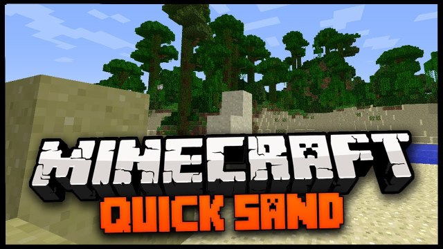 Minecraft Mod Spotlight: QUICK SAND MOD 1.7.2 - AMAZING MINECRAFT TRAPS !
