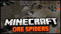 Minecraft Mod Spotlight: ORE SPIDERS MOD 1.6.2 - DIAMOND SPIDERS, EMERALD SPIDERS,   MORE!