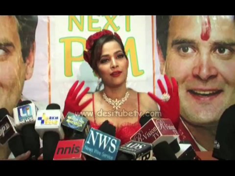 Valentines Special,Tanisha Singh Wears Red Roses Bikini For Rahul Gandhi