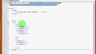 XHTML &CSS TUTORIAL IN TAMIL 7.BULLETPOINT &LIST