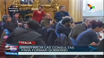 Matteo Renzi inicia consultas para formar coalición en Italia