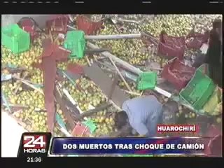 VIDEO: dos personas mueren tras accidente en carretera a Huarochirí