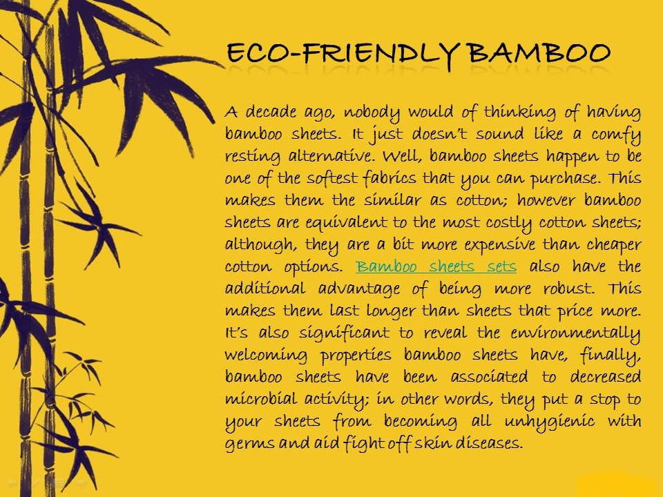 Comparison between Cotton and Bamboo