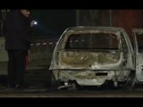 Caivano (NA) - Due cadaveri carbonizzati in auto data alle fiamme -1- (18.02.14)