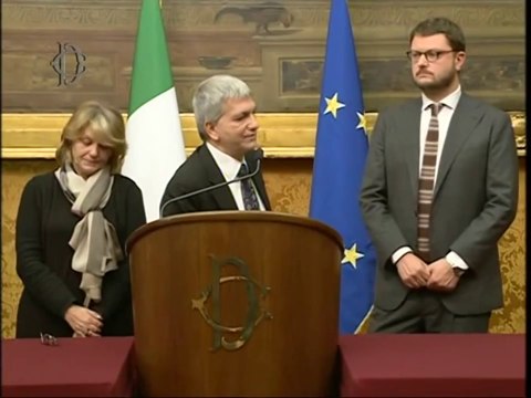 Roma - Le consultazioni di Matteo Renzi SEL (18.02.14)