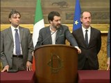 Roma - Le consultazioni di Matteo Renzi  Lega Nord e autonomie (18.02.14)