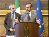 Roma - Le consultazioni di Matteo Renzi. PSI-PLI (18.02.14)