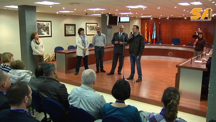 190214 recepció dels estudiants de Comenius a l'Ajuntament de Sant Andreu de la Barca