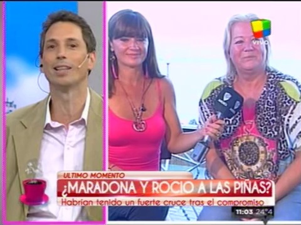 Maradona y Rocio, ¿se fueron a las manos?