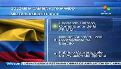 Se consuman cambios en cúpula del ejército colombiano tras escándalo