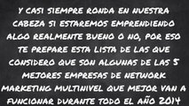 Las 5 mejores empresas de multinivel para 2014