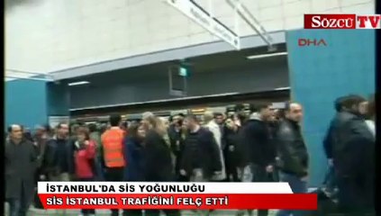 İstanbul'da sis yoğunluğu
