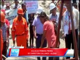 Chiclayo: Colocan primera piedra de obra carretera callanca - alican 18 02 14