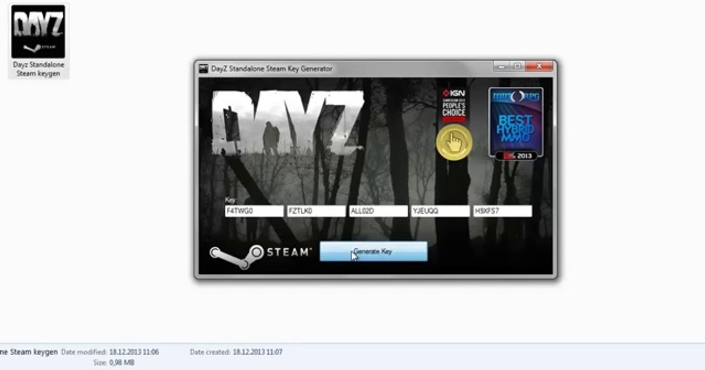 DayZ Standalone Key Generator [STEAM] video Dailymotion