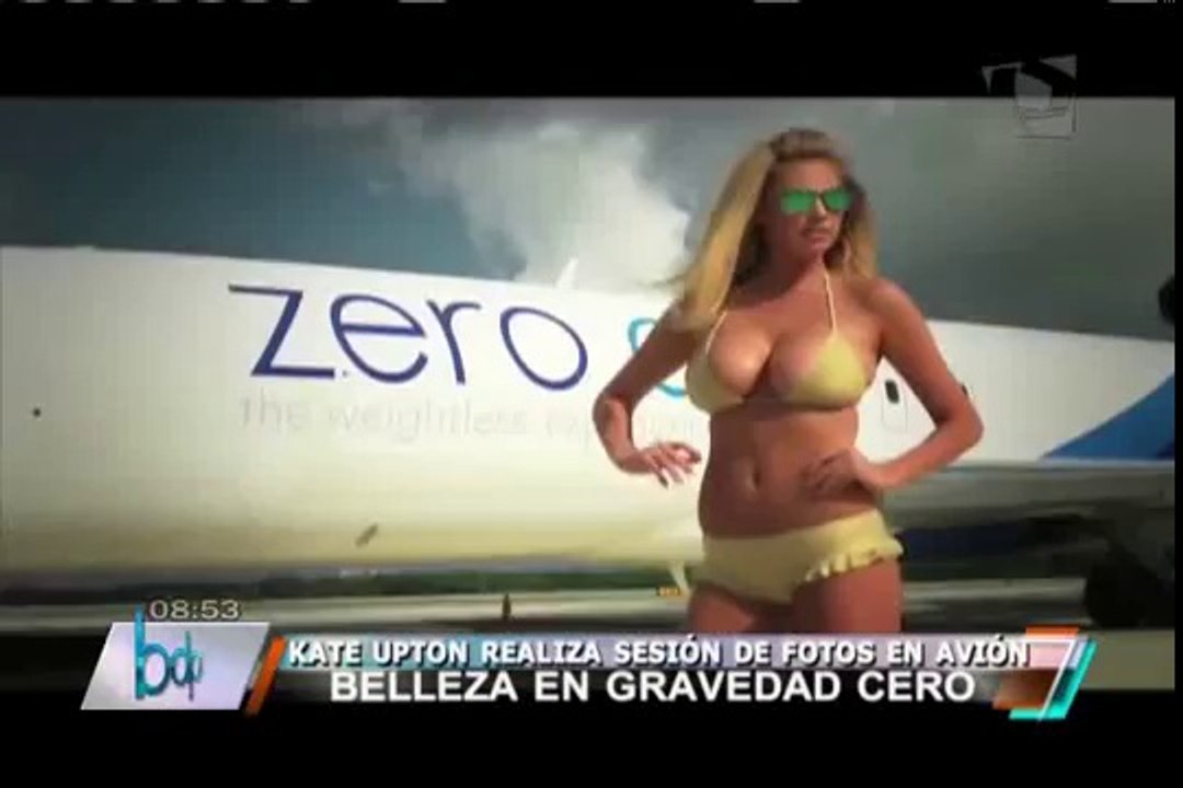 VIDEO: Kate Upton realizó infartante sesión fotográfica en gravedad cero