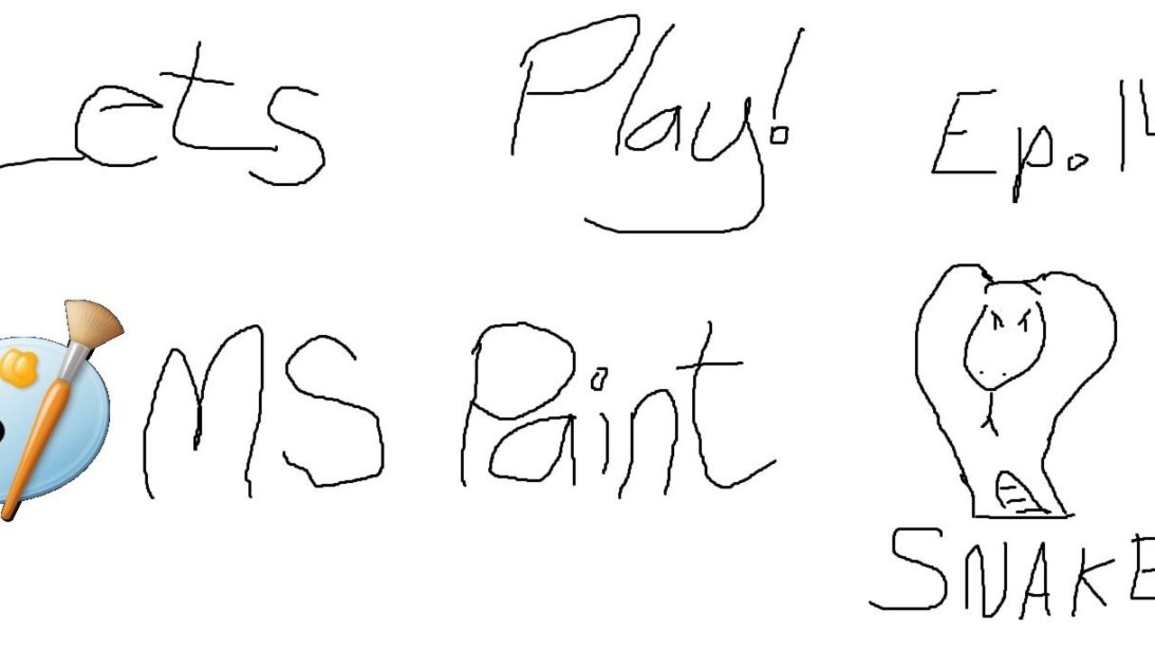 Let's Play MS Paint! Ep 14- Snake? SNAKE? SNAAAAAAAKE!