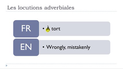 Learn French #Unit 13 #Lesson E = Les locutions adverbiales